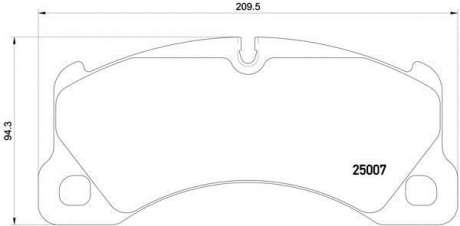 Тормозные колодки BREMBO P65021