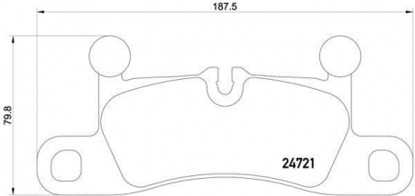 Тормозные колодки BREMBO P65027