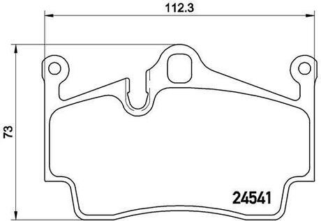 Тормозные колодки дисковые, к-кт. BREMBO P65 028