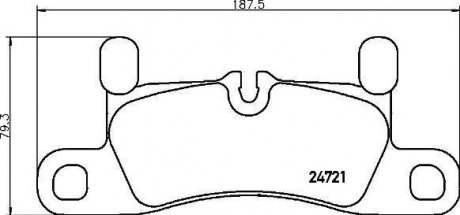 Тормозные колодки дисковые, к-кт. BREMBO P 65 030