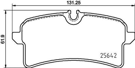 Гальмівні колодки (набір) BREMBO P65040