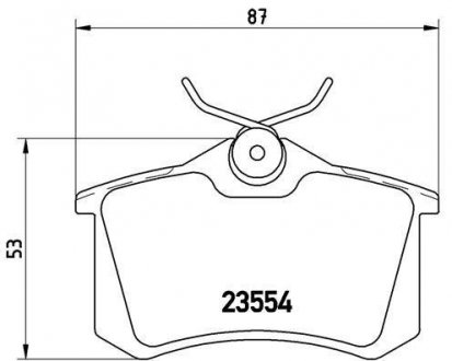 Комплект тормозных колодок BREMBO P 68 024