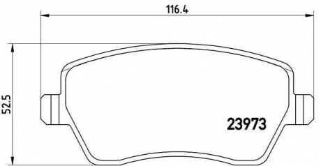 Комплект гальмівних колодок з 4 шт. дисків BREMBO P68033