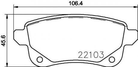 Тормозные колодки, к-кт. BREMBO P68064