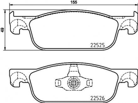 Гальмівні колодки (набір) BREMBO P68065