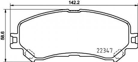 К-т торм. колодок fr re espace, megane iv 15- BREMBO P68067