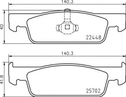 Тормозные колодки дисковые BREMBO P68069