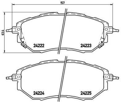 Тормозные колодки Xtra BREMBO P78017X