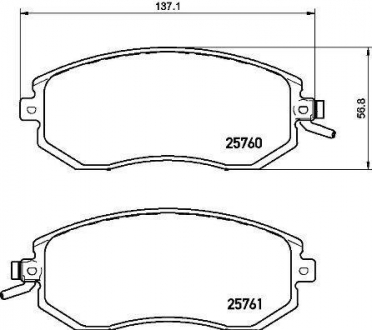 Тормозные колодки BREMBO P78021