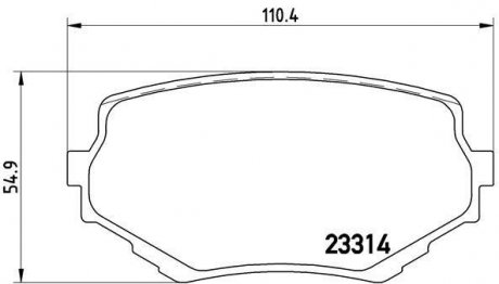 Комплект тормозных колодок BREMBO P 79 009