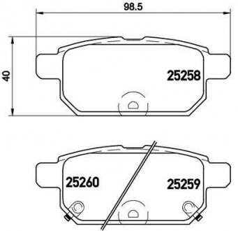 Тормозные колодки BREMBO P79029