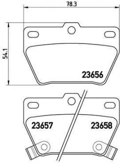 Тормозные колодки дисковые, к-кт. BREMBO P 83 057