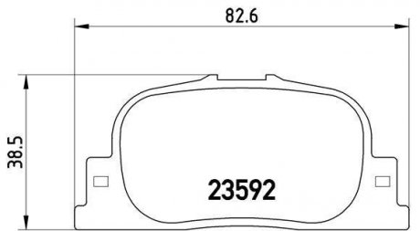 Тормозные колодки дисковые, к-кт. BREMBO P 83 063