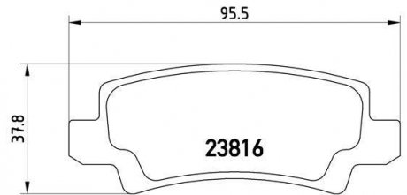 Колодки торм.зад. BREMBO P 83 065