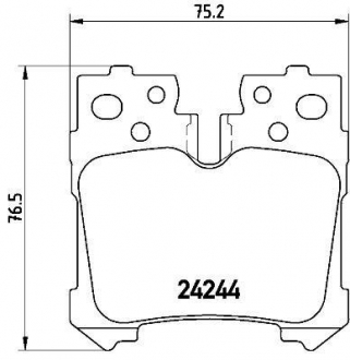 Тормозные колодки BREMBO P83076