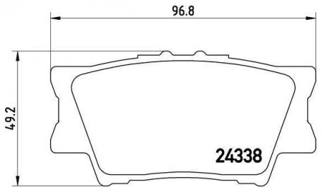 Комплект гальмівних колодок з 4 шт. дисків BREMBO P83089