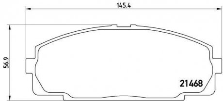 Тормозные колодки дисковые, к-кт. BREMBO P 83 092