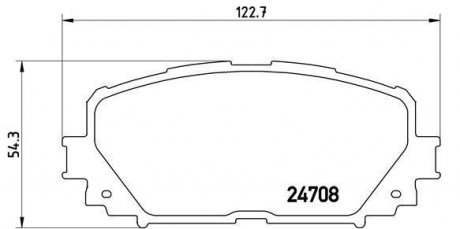 Комплект тормозных колодок BREMBO P 83 101