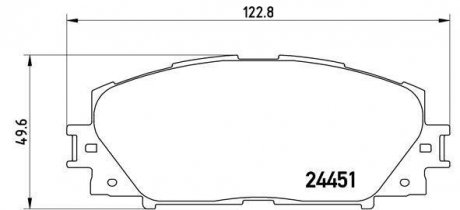 Гальмiвнi колодки, к-т. BREMBO P 83 106