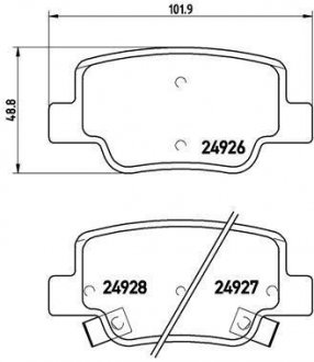 Торм колодки vers BREMBO P 83 114