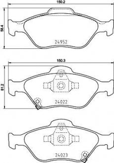 Тормозные колодки, к-кт. BREMBO P 83 159