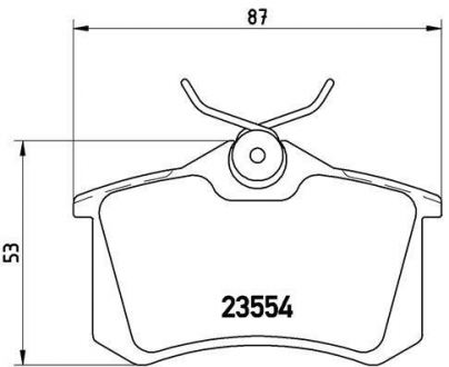 Комплект гальмівних колодок з 4 шт. дисків BREMBO P85020