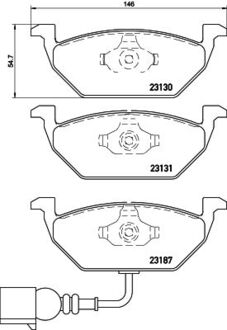 Комплект гальмівних колодок з 4 шт. дисків BREMBO P85072X