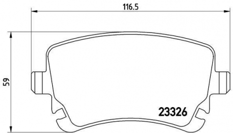 Комплект гальмівних колодок з 4 шт. дисків BREMBO P85076