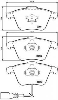 Комплект тормозных колодок BREMBO P 85 079