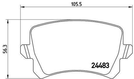 Тормозные колодки Xtra BREMBO P85109X