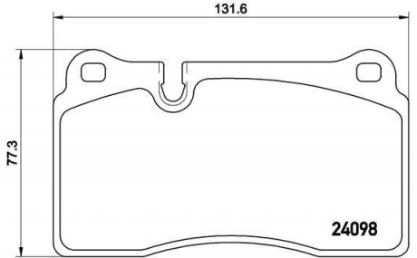 Комплект гальмівних колодок з 4 шт. дисків BREMBO P85110