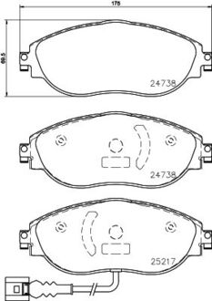 Гальмівні колодки дискові BREMBO P85 144X