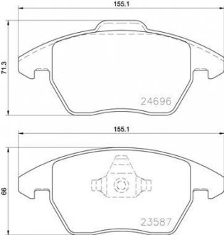 Комплект тормозных колодок BREMBO P85148