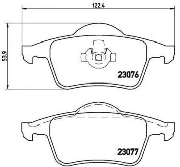 Колодки гальмівні дискові BREMBO P 86 014