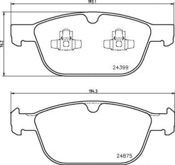 Тормозные колодки BREMBO P86023