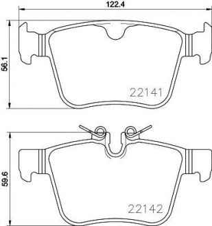 Комплект гальмівних колодок з 4 шт. дисків BREMBO P86029