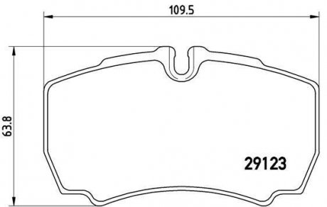 Тормозные колодки дисковые, к-кт. BREMBO P A6 023