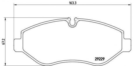 Тормозные колодки дисковые, к-кт. BREMBO P A6 026