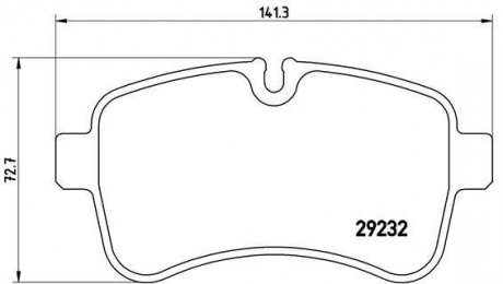 Тормозные колодки дисковые, к-кт. BREMBO P A6 027