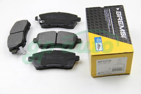 Тормозные колодки перед. Ford Fiesta VI 08- (TRW) BREMSI BP3316