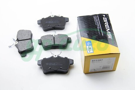 Тормозные колодки зад. Citroen C4 09-/Peugeot 3008 09- (TRW) BREMSI BP3387