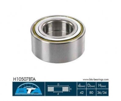 Комплект подшипника ступицы колеса BTA H10507BTA