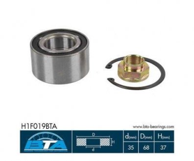 Комплект подшипника BTA 'H1F019BTA'