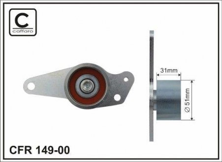 Обвідний ролик ГРМ Renault/Mitsubishi/Opel/Vovlo CAFFARO 14900