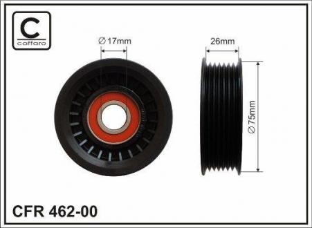 Натяжитель ремня Kia Magentis/Sonata NF II 2.0 05- CAFFARO 462-00