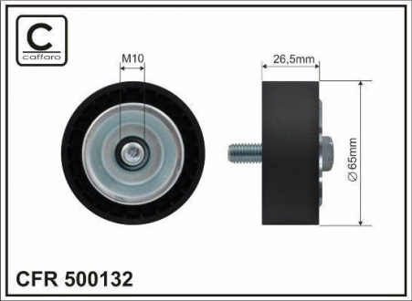 Ролик натяжитель MERCEDES C W204 CDI 08- CAFFARO 500132 (фото 1)