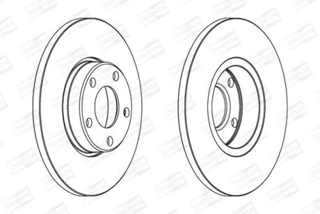 VW Диск тормозной перед.Audi 100/A4/A6 CHAMPION 561547CH