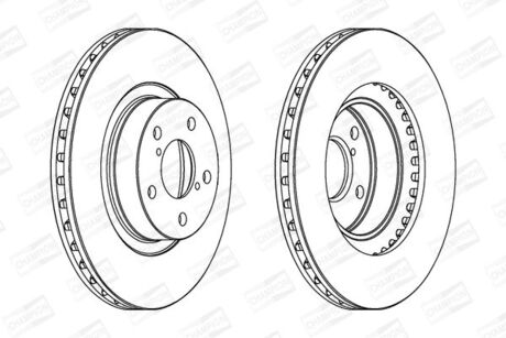 SUBARU Диск тормозной передн.Forester 97-,Impreza,Legacy 91- CHAMPION 561667CH