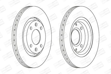 Гальмівний диск CHAMPION 562128CH