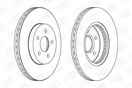 FORD Диск тормозной передн.Mondeo III 00- CHAMPION 562180CH